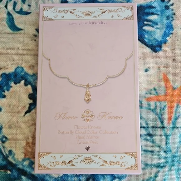 Flower Knows Butterfly Cloud Hand Mirror Lotus Pink - Picture 7 of 10